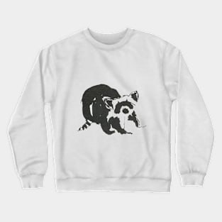 Raccoon Doodle Crewneck Sweatshirt